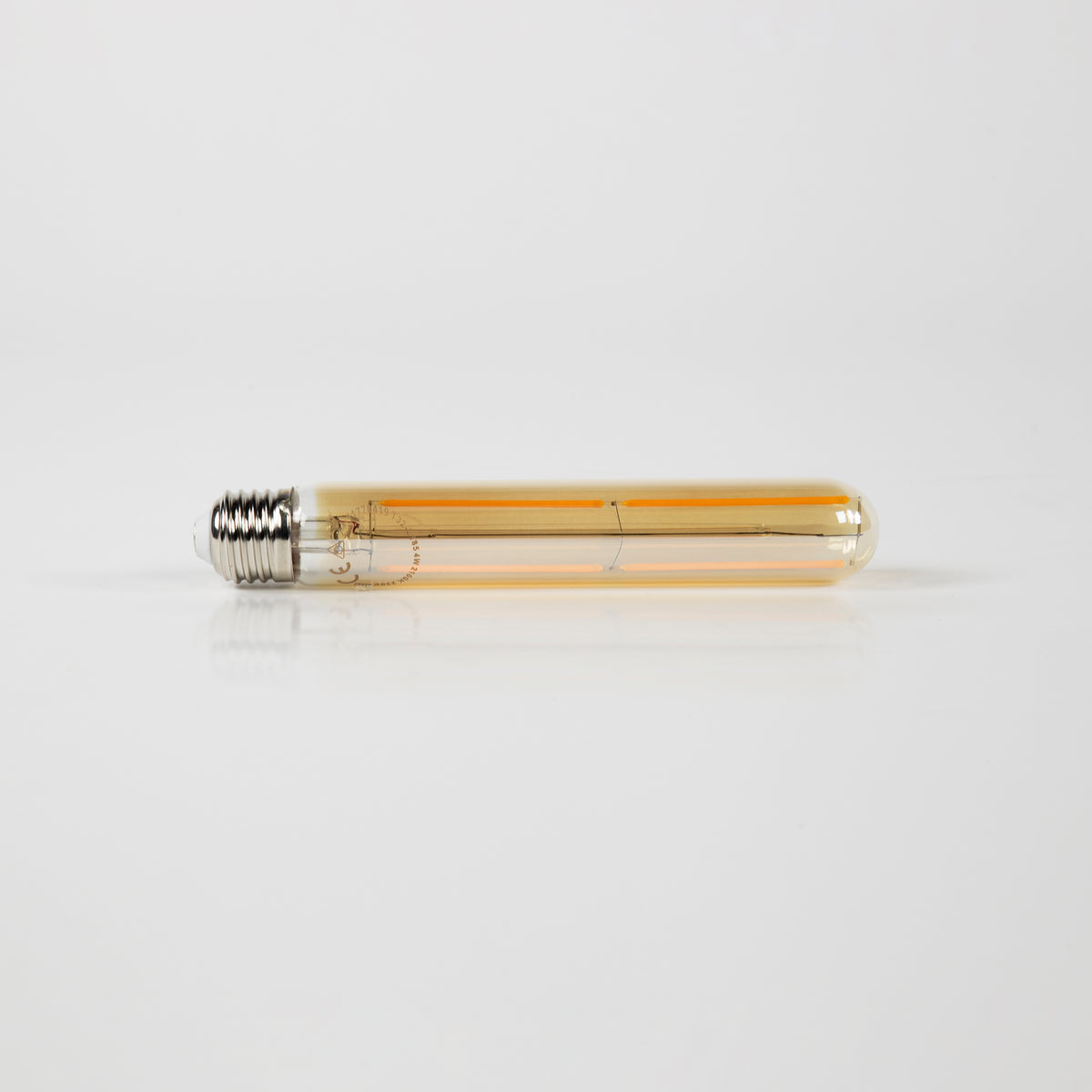 Leuchtmittel – led – 3×3×18,5 cm – Amberfarbenes Glas | Modell N0562