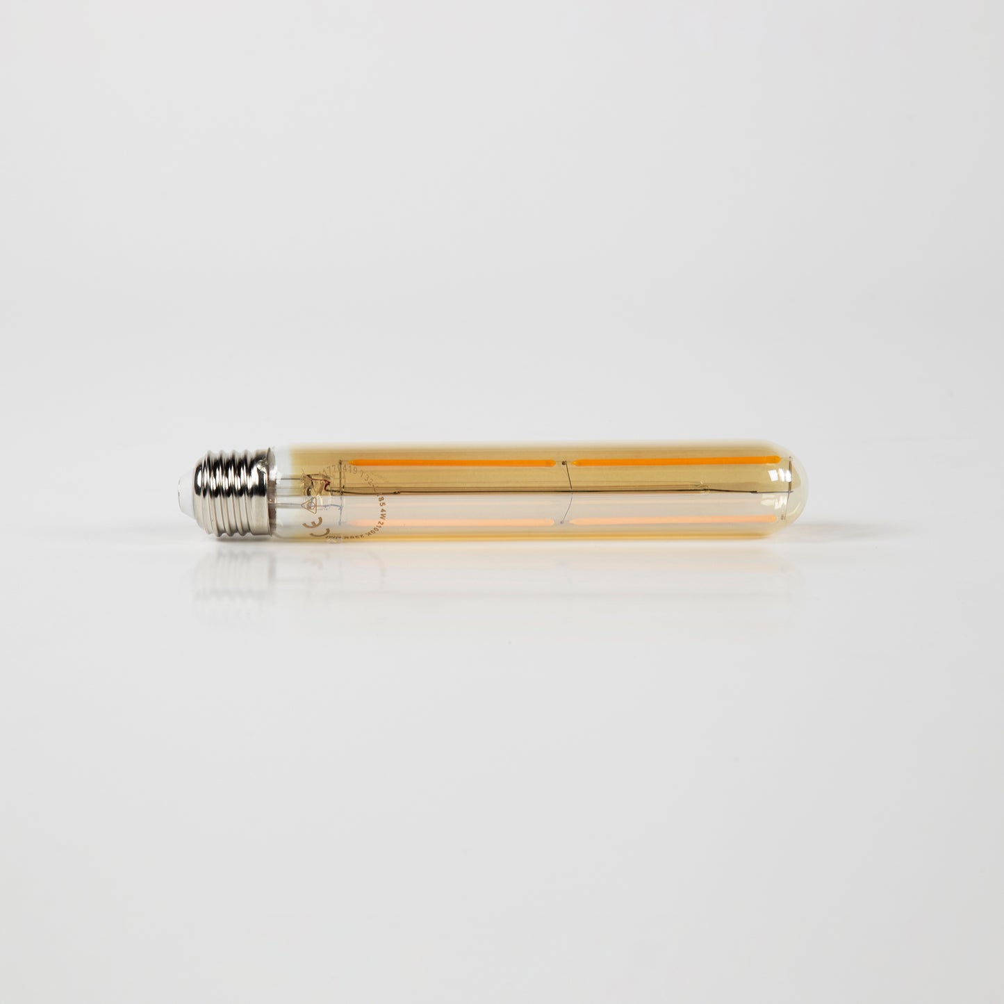 Leuchtmittel – led – 3×3×18,5 cm – Amberfarbenes Glas | Modell N0562