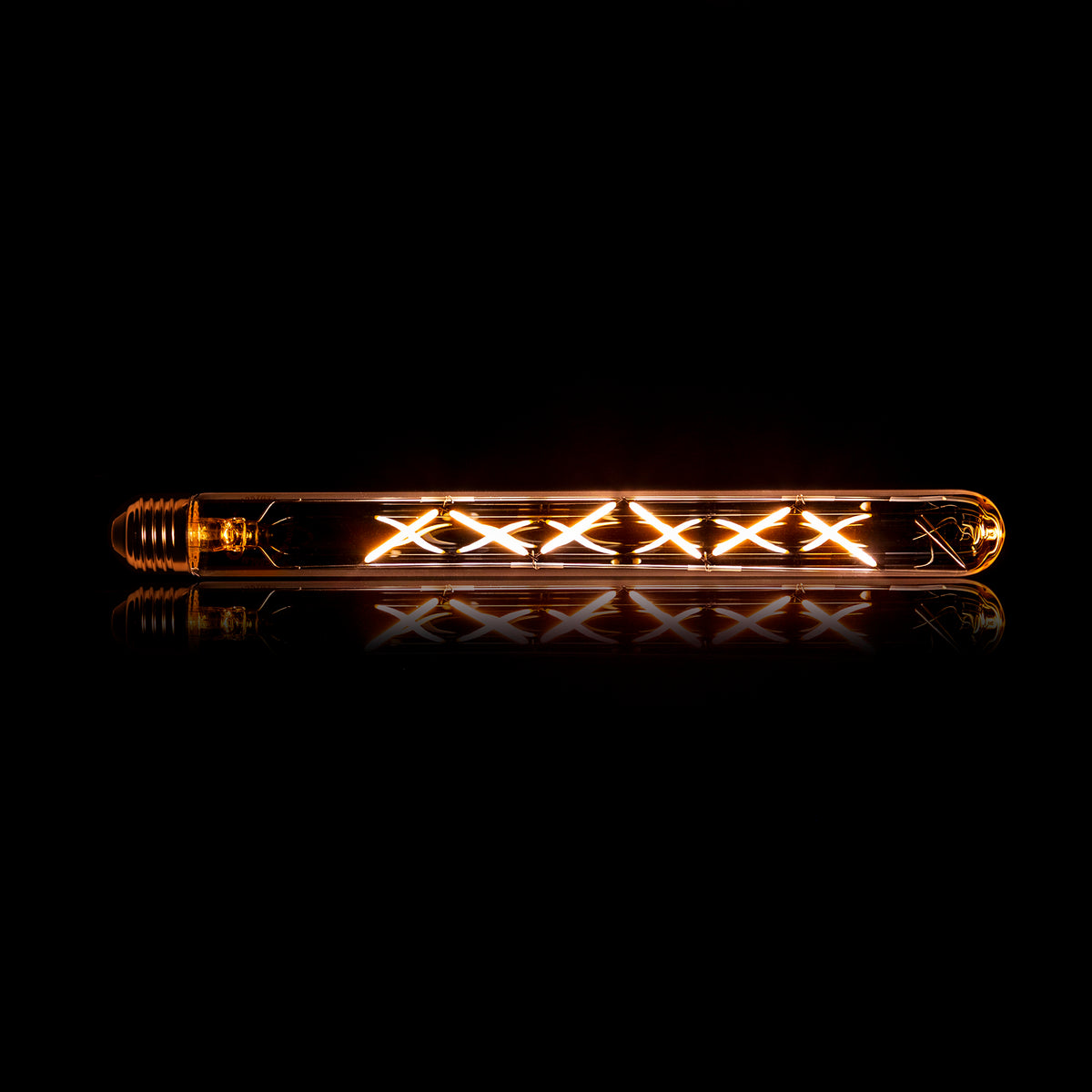 Leuchtmittel – led – 3×3×30 cm – Amberfarbenes Glas | Modell N0563