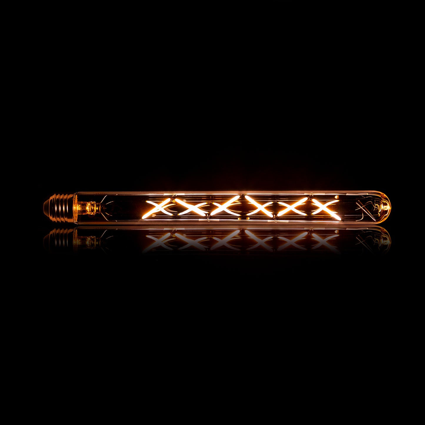 Leuchtmittel – led – 3×3×30 cm – Amberfarbenes Glas | Modell N0563