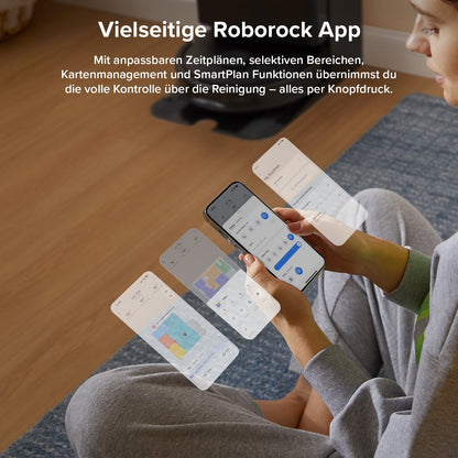 Roborock QV 35A Saugroboter Set (verbessert von Qrevo S) mit Multifunktionsdock (mit Staubsaugerbeutel*2 Stück)