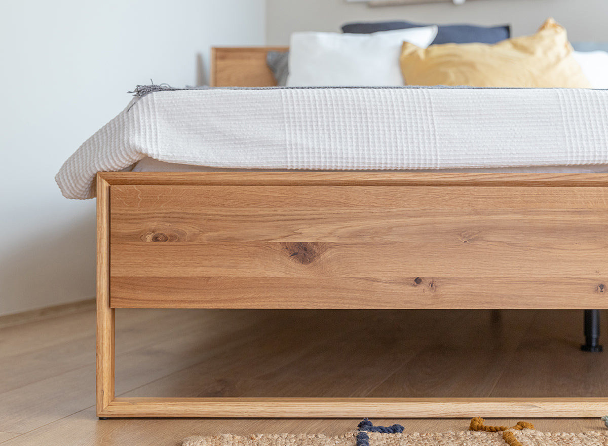Arona Massivholz Eichen Bett – Stilvolles Schlafen