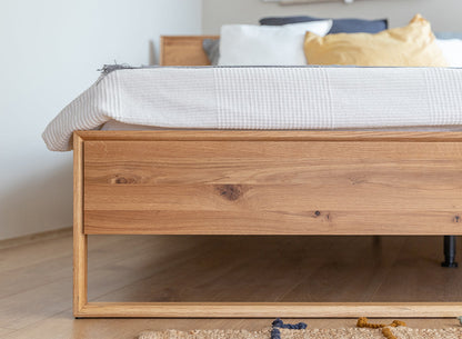 Arona Massivholz Eichen Bett – Stilvolles Schlafen