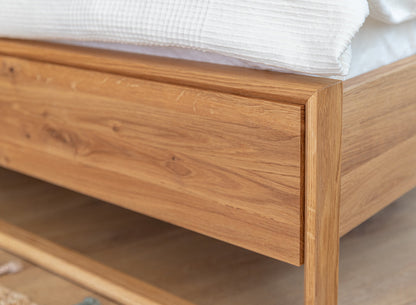 Arona Massivholz Eichen Bett – Stilvolles Schlafen