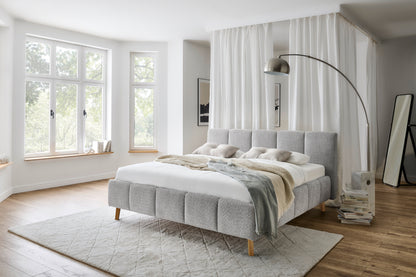 Polsterbett Alva – silver Nr. 15 – 160x200 cm – Produktbild