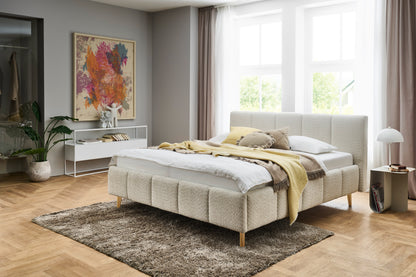 Polsterbett Alva inkl. Bettkasten von meise.möbel – cream Nr. 20 – 160x200 cm – Produktbild