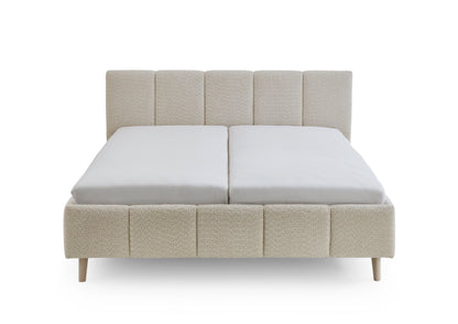 Polsterbett Alva – cream Nr. 20 – 160x200 cm – Frontalansicht