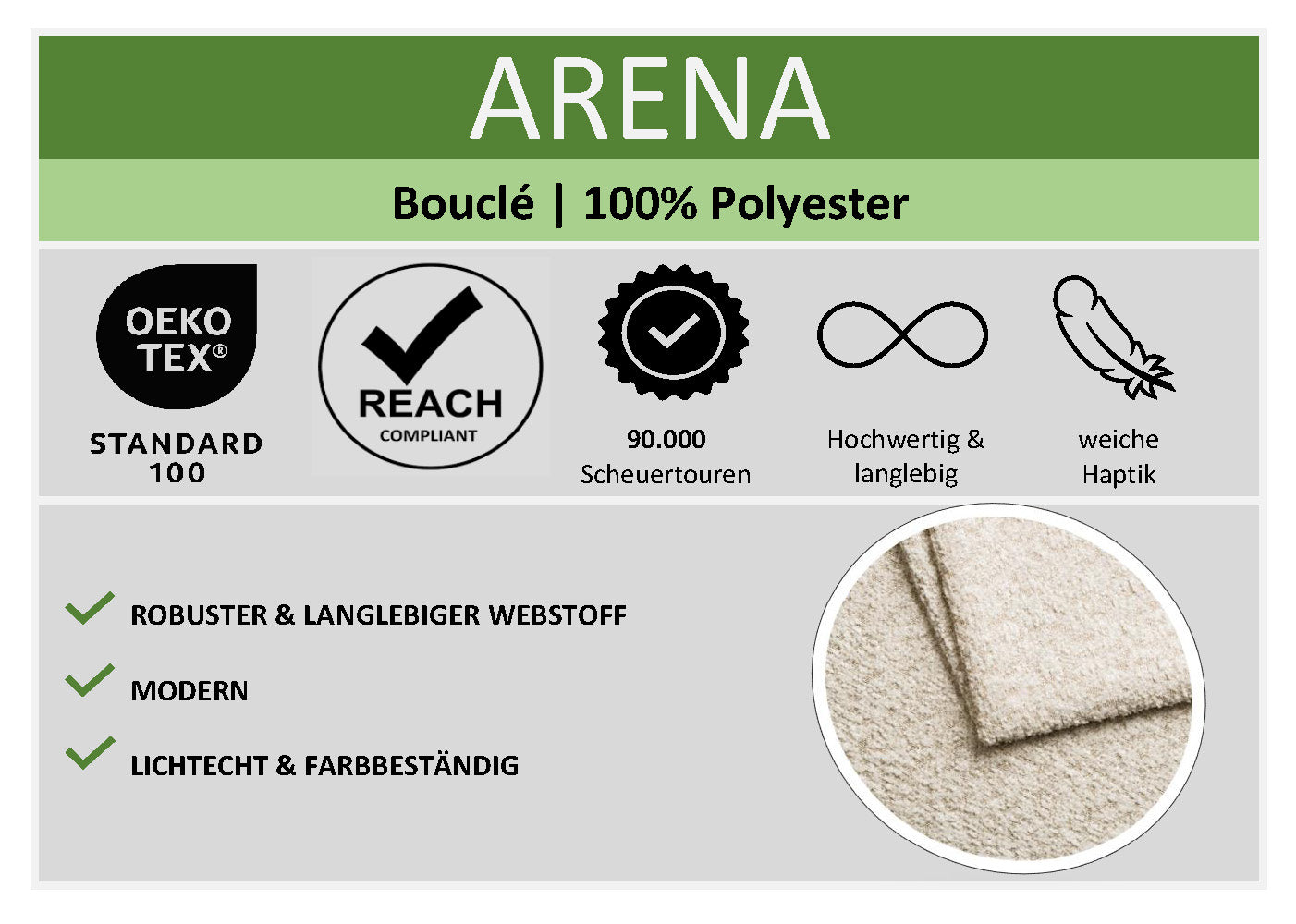 Polsterbett Merida von meise.möbel – ivory Nr. 01 – 180x200 cm – Produktbild