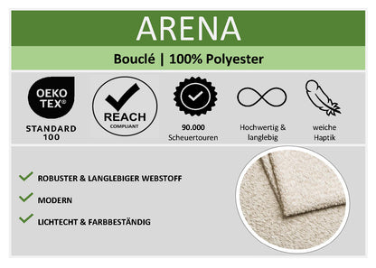 Polsterbett Merida inkl. Bettkasten von meise.möbel – ivory Nr. 01 – 180x200 cm – Produktbild