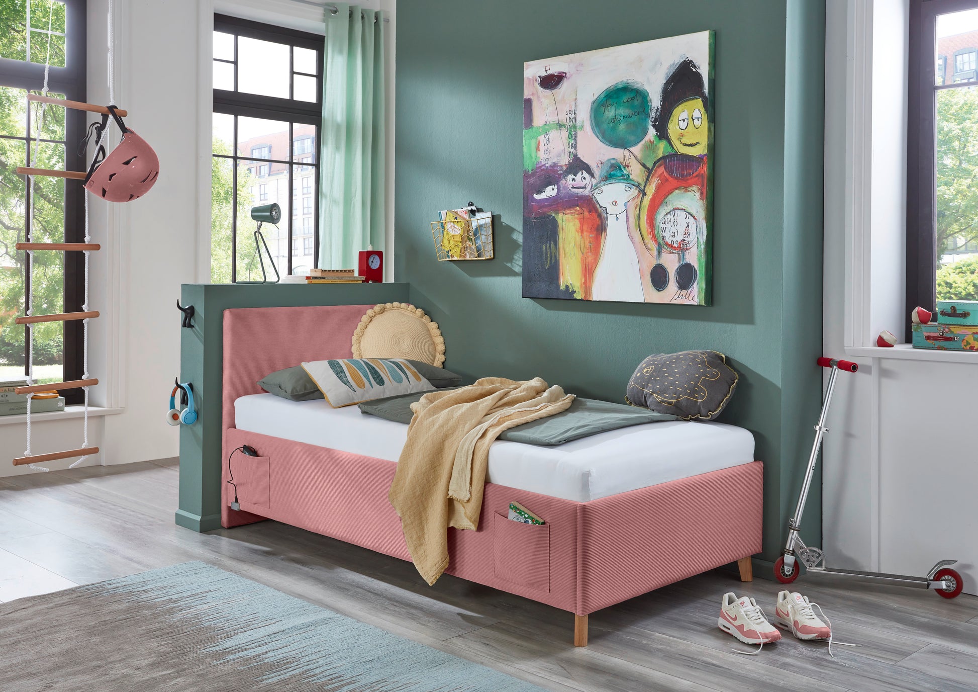 Polsterbett Cool von meise.möbel – Rose Nr. 06 – 90x200 cm – Produktbild