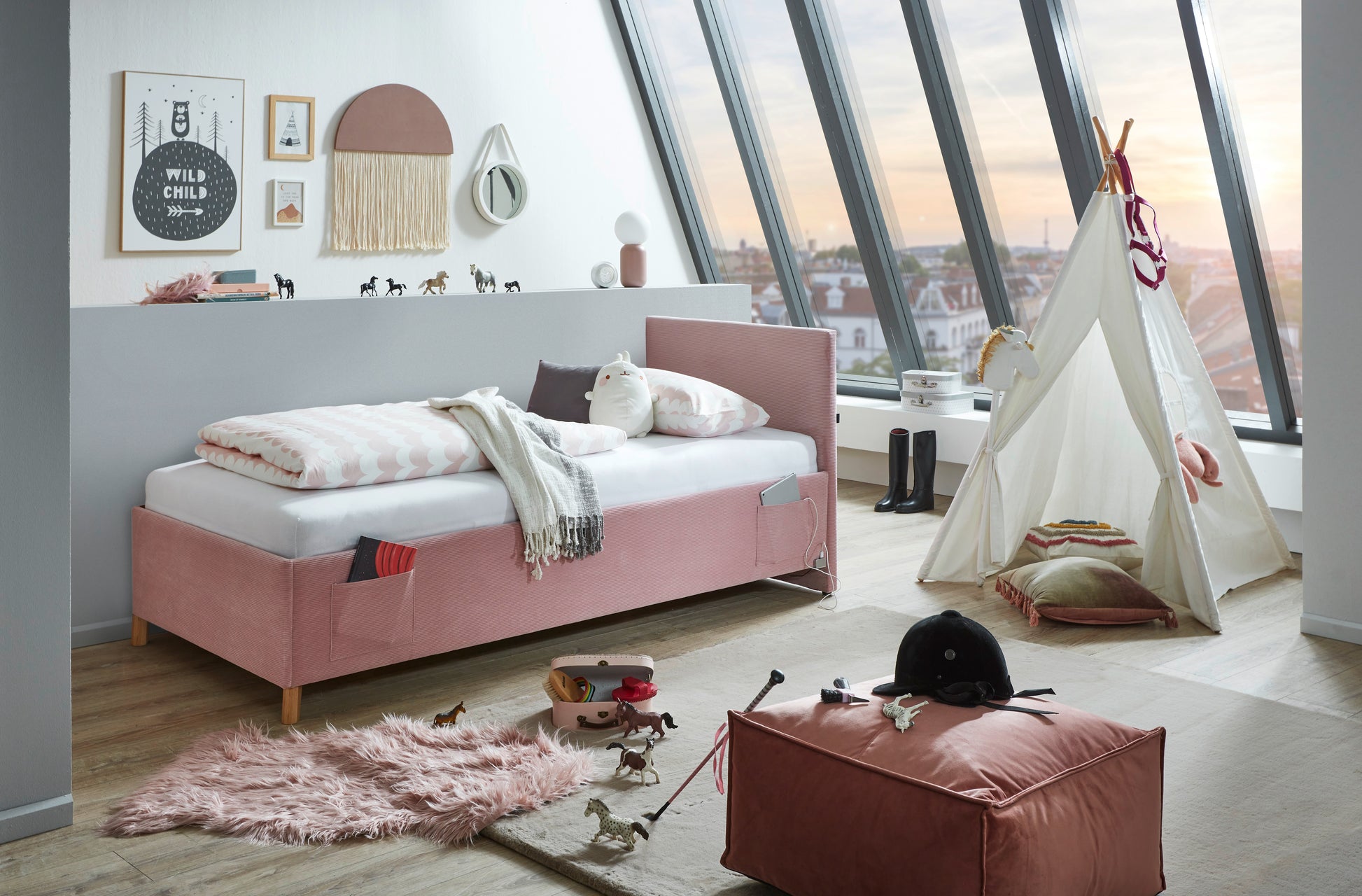 Polsterbett Cool von meise.möbel – Rose Nr. 06 – 90x200 cm – Produktbild