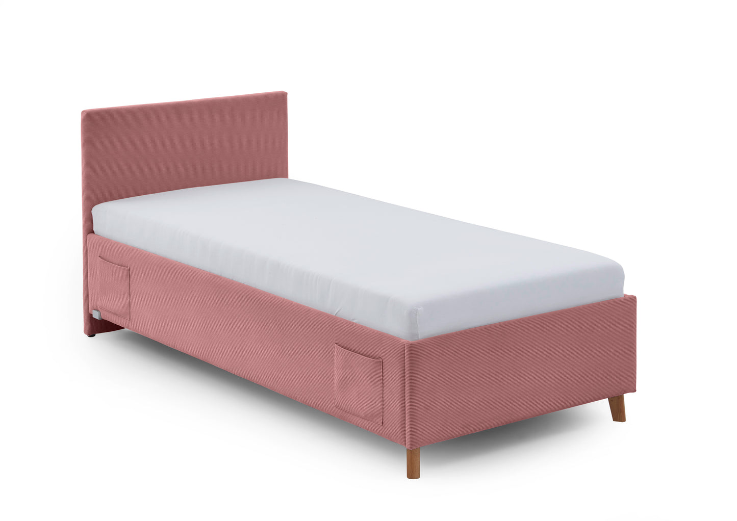 Polsterbett Cool von meise.möbel – Rose Nr. 06 – 90x200 cm – Seitenansicht