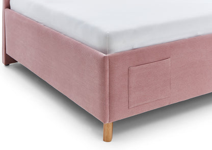 Polsterbett Cool mit Rückenteil von meise.möbel – Rose Nr. 06 – 120x200 cm – Detail