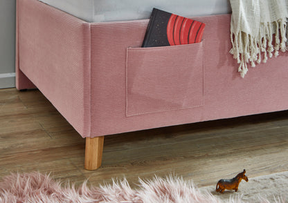 Polsterbett Cool mit Rückenteil von meise.möbel – Rose Nr. 06 – 90x200 cm – Detail