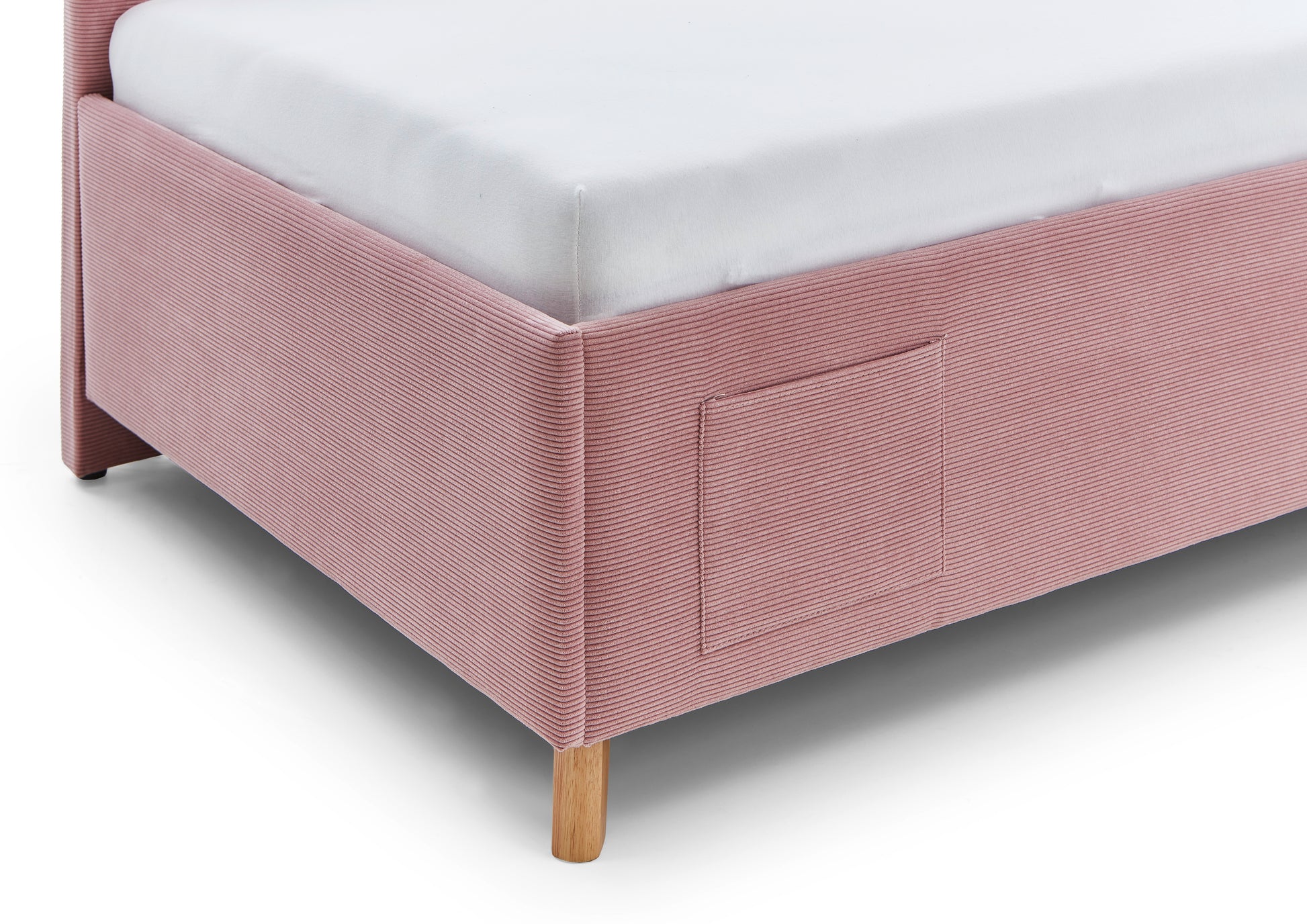 Polsterbett Cool mit Rückenteil von meise.möbel – Rose Nr. 06 – 90x200 cm – Detail