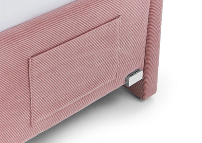 Polsterbett Cool mit Rückenteil von meise.möbel – Rose Nr. 06 – 90x200 cm – Detail