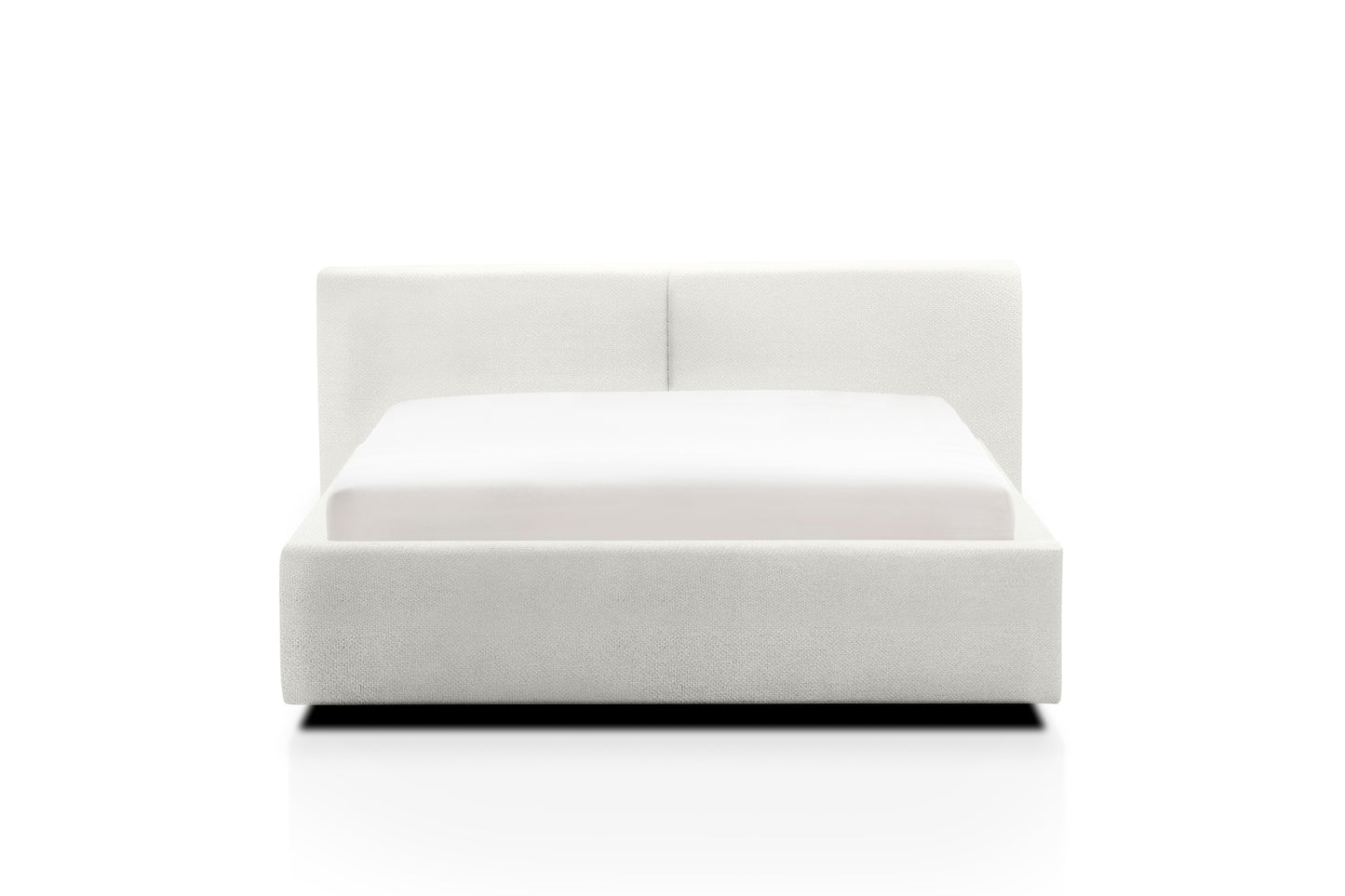 Polsterbett Cube von meise.möbel – Weiß Nr. 01 – 140x200 cm – Frontalansicht