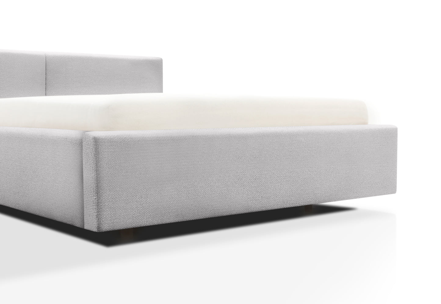 Polsterbett Cube von meise.möbel – Cement Nr. 07 – 140x200 cm – Detail