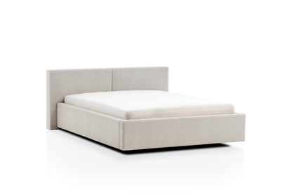 Polsterbett Cube von meise.möbel – Beige Nr. 100 – 140x200 cm – Seitenansicht