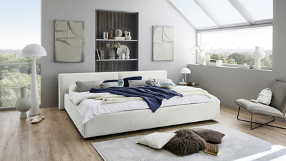 Polsterbett Cube von meise.möbel – White Nr. 01 – 240x200 cm – Produktbild