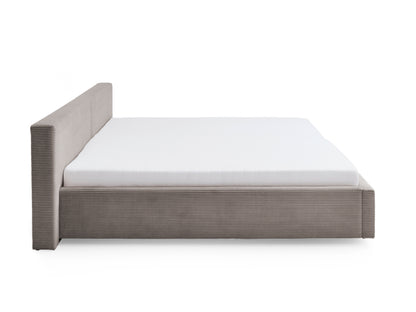 Polsterbett Cube von meise.möbel – Taupe Nr. 03 – 240x200 cm – Seitenansicht