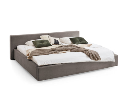 Polsterbett Cube von meise.möbel – Taupe Nr. 03 – 240x200 cm – Seitenansicht