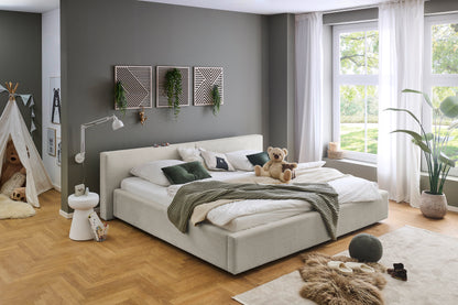 Polsterbett Cube von meise.möbel – Beige Nr. 100 – 240x200 cm – Produktbild