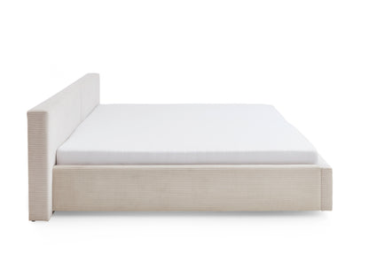 Polsterbett Cube von meise.möbel – Beige Nr. 100 – 240x200 cm – Seitenansicht