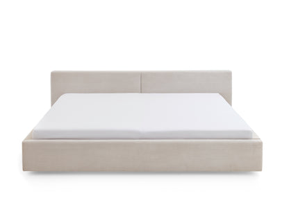 Polsterbett Cube von meise.möbel – Beige Nr. 100 – 240x200 cm – Frontalansicht