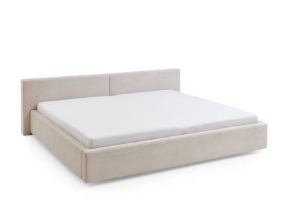 Polsterbett Cube von meise.möbel – Beige Nr. 100 – 240x200 cm – Seitenansicht