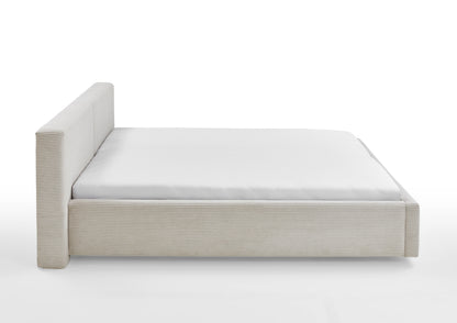 Polsterbett Cube von meise.möbel – Beige Nr. 100 – 160x200 cm – Seitenansicht