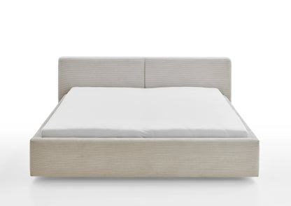 Polsterbett Cube von meise.möbel – Beige Nr. 100 – 160x200 cm – Frontalansicht