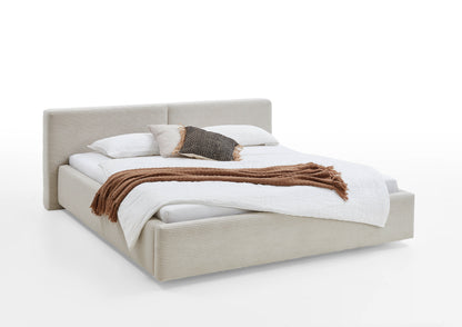 Polsterbett Cube von meise.möbel – Beige Nr. 100 – 160x200 cm – Seitenansicht