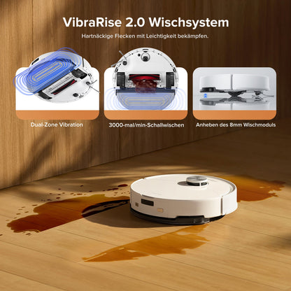 Roborock Q10 S5+ Set Saug- und Wischroboter mit Auto-Entleerungsstation mit zwei zusätzlichen Staubbeuteln