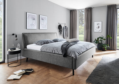 Polsterbett Frieda inkl. Bettkasten von meise.möbel – Grau Nr. 92 – 160x200 cm – Bettkasten / Funktion