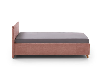 Polsterbett FUN von meise.möbel – Rose Nr. 61 – 90x200 cm – Seitenansicht