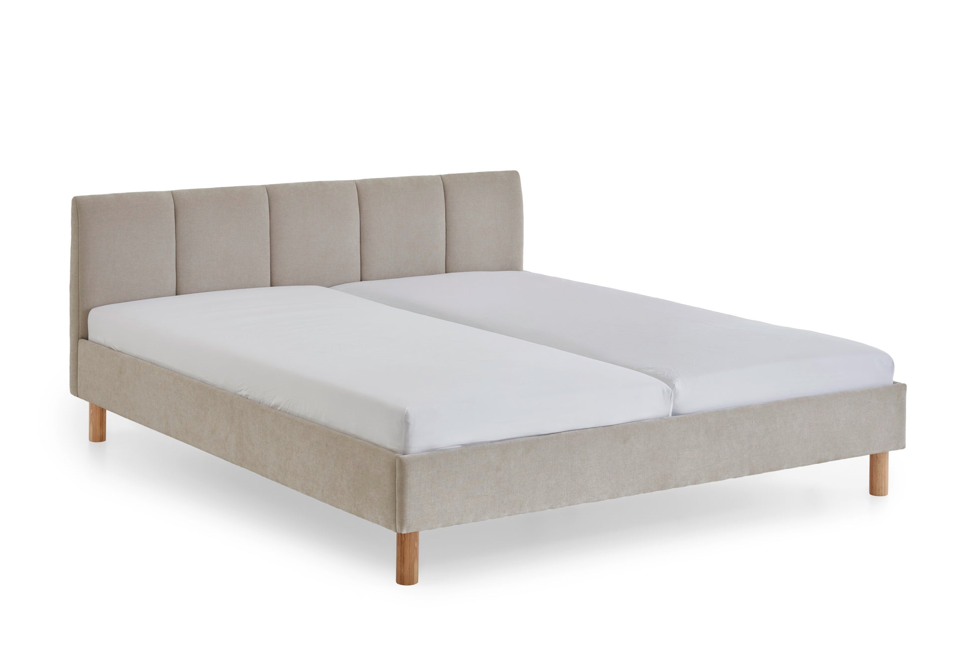 Polsterbett Joker von meise.möbel – Beige Nr. 05 – 180x200 cm – Seitenansicht