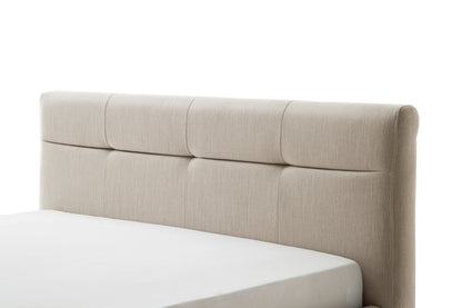 Polsterbett Lotte inkl. Bettkasten von meise.möbel – Beige Nr. 09 – 140x200 cm – Detail
