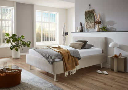 Polsterbett Mattis inkl. Bettkasten von meise.möbel – Beige Nr. 100 – 120x200 cm – Produktbild