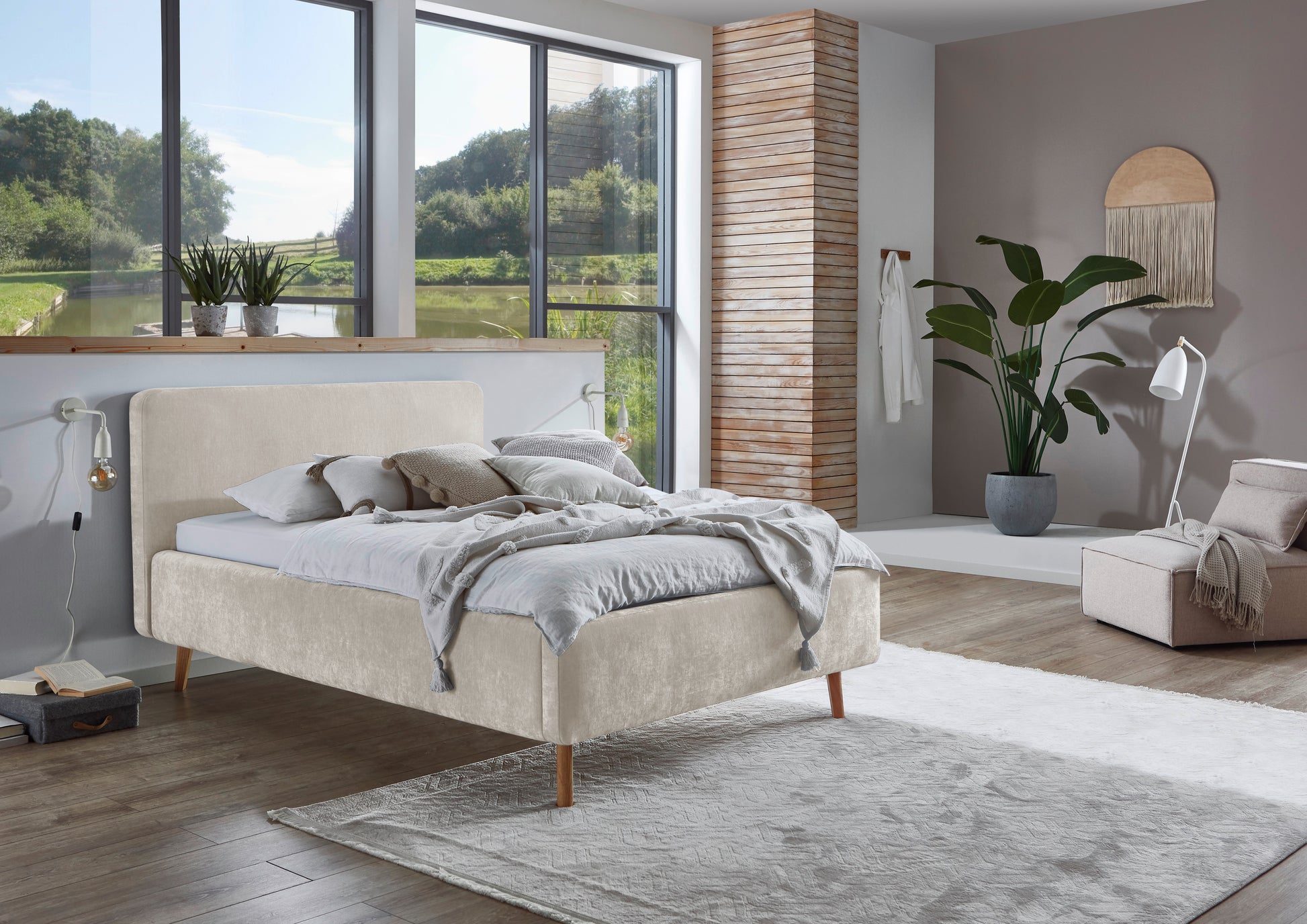 Polsterbett Mattis von meise.möbel – Beige Nr. 05 – 120x200 cm – Produktbild