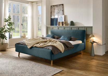 Polsterbett Mattis von meise.möbel – Eisblau Nr. 12 – 160x200 cm – Produktbild
