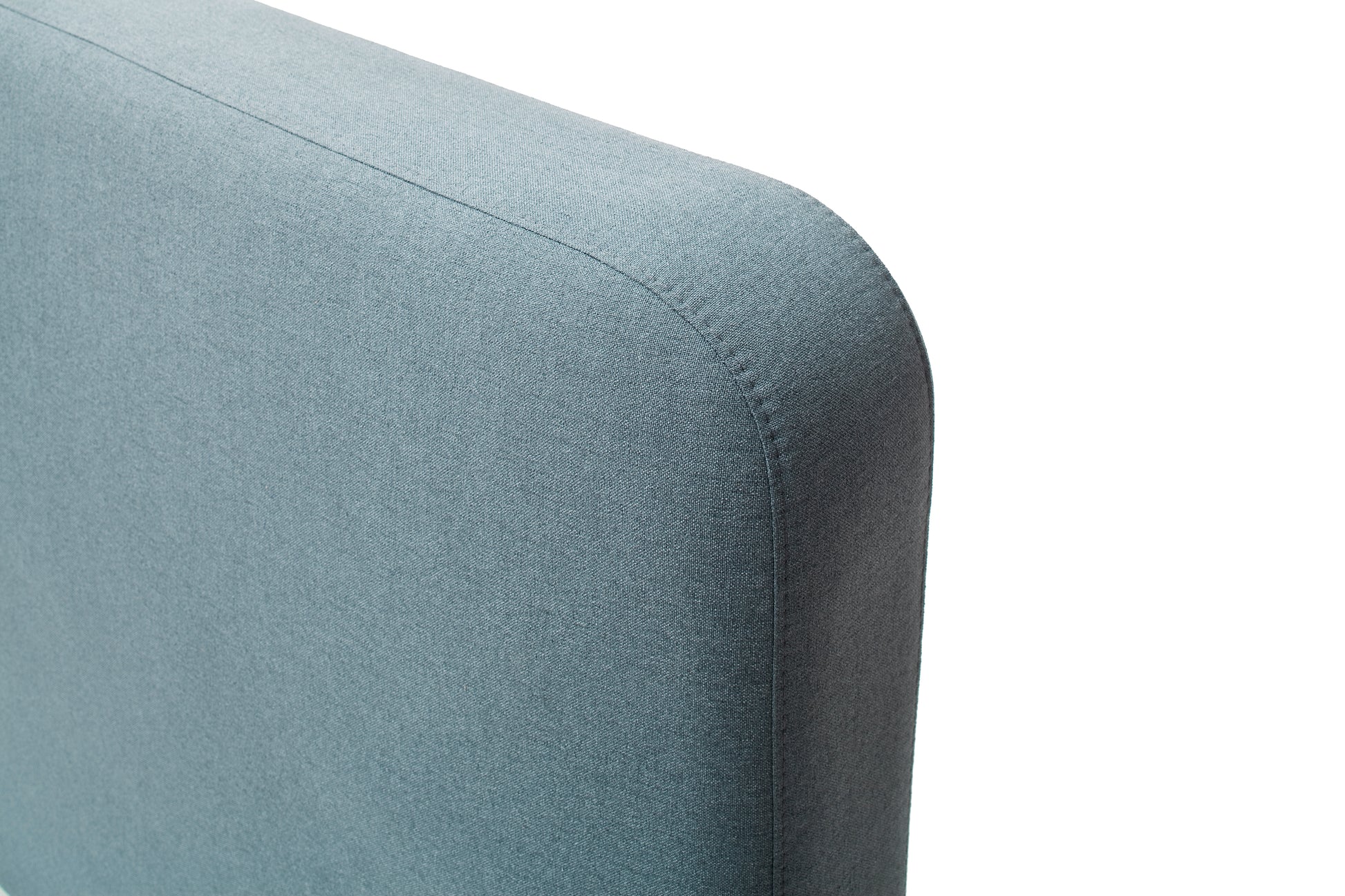 Polsterbett Mattis von meise.möbel – Eisblau Nr. 84 – 120x200 cm – Detail