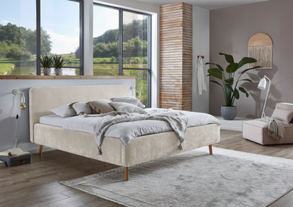 Polsterbett Mattis inkl. Bettkasten von meise.möbel – Beige Nr. 05 – 160x200 cm – Produktbild