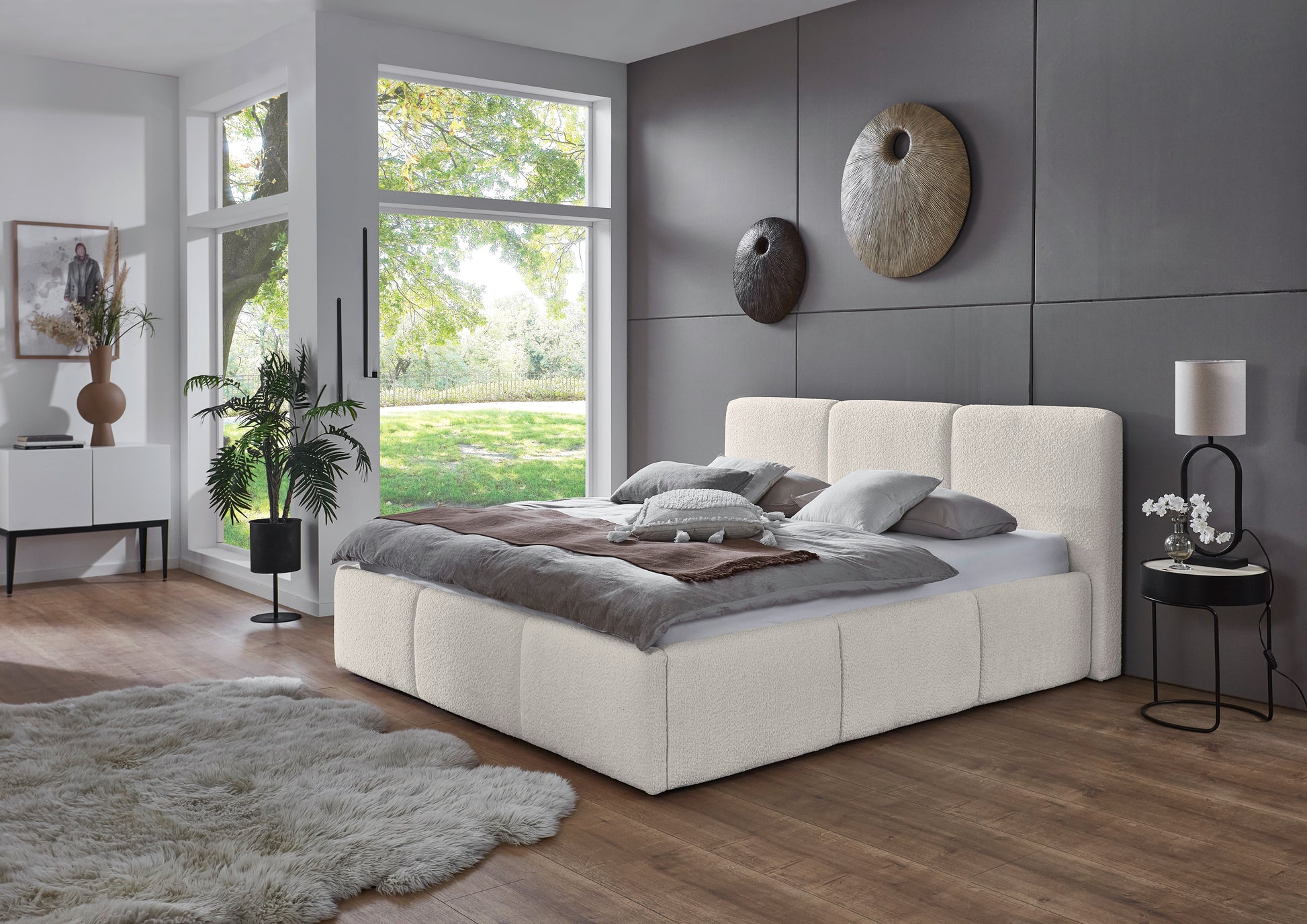 Polsterbett Merida von meise.möbel – ivory Nr. 01 – 180x200 cm – Produktbild