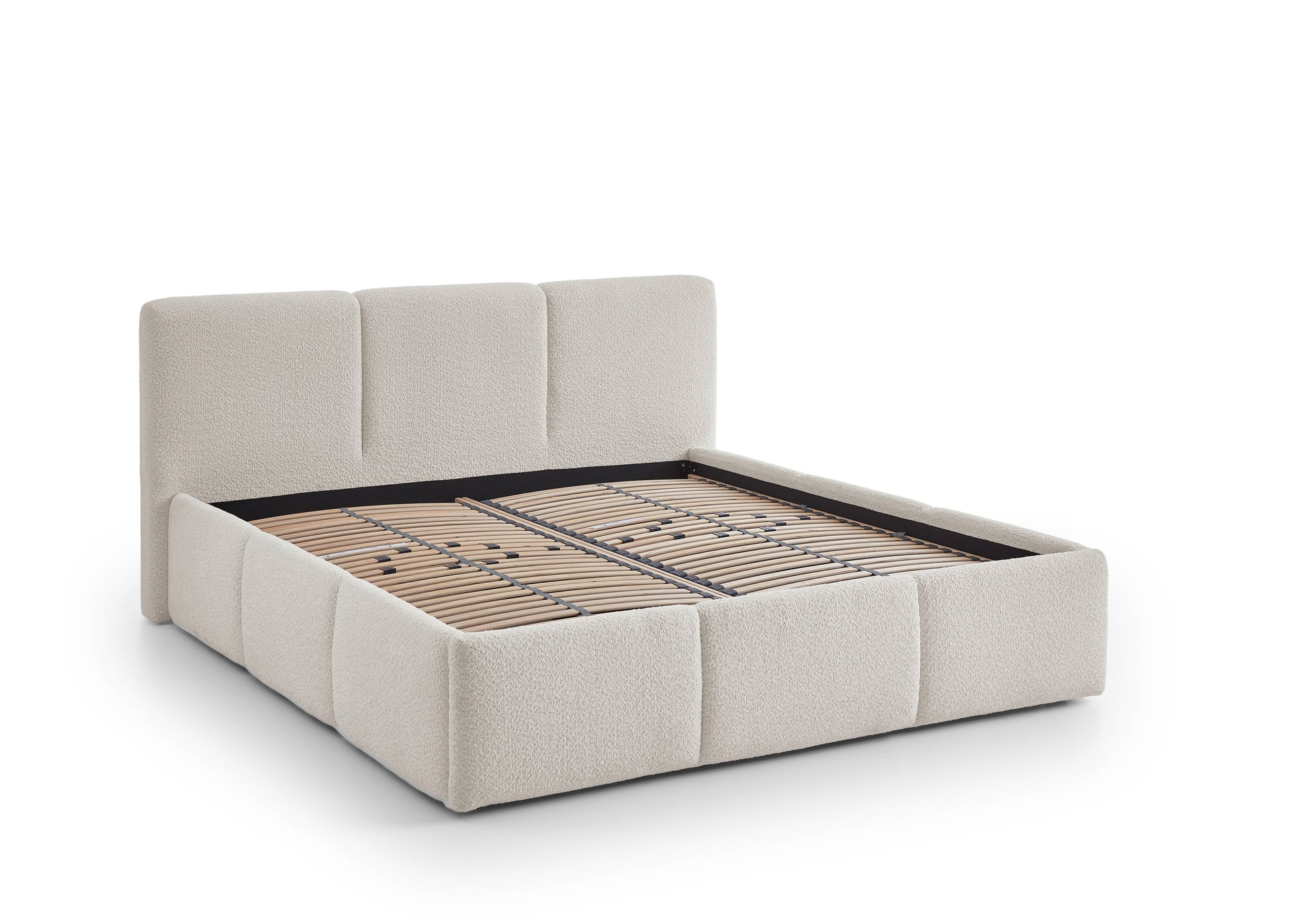 Polsterbett Merida inkl. Bettkasten von meise.möbel – ivory Nr. 01 – 180x200 cm – Bettkasten / Funktion