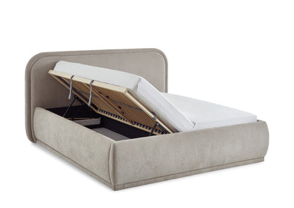 Polsterbett Soma inkl. Bettkasten von meise.möbel – beige Nr. 05 – 160x200 cm – Bettkasten / Funktion