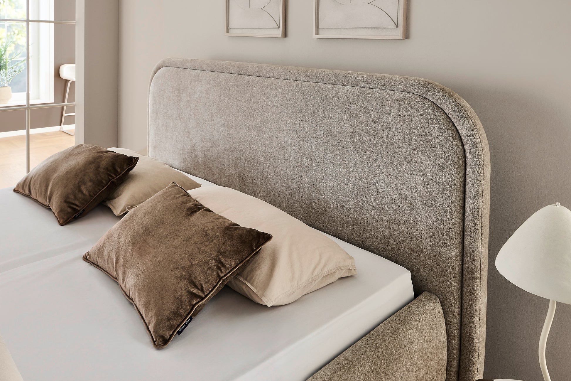 Polsterbett Soma von meise.möbel – beige Nr. 05 – 160x200 cm – Detail