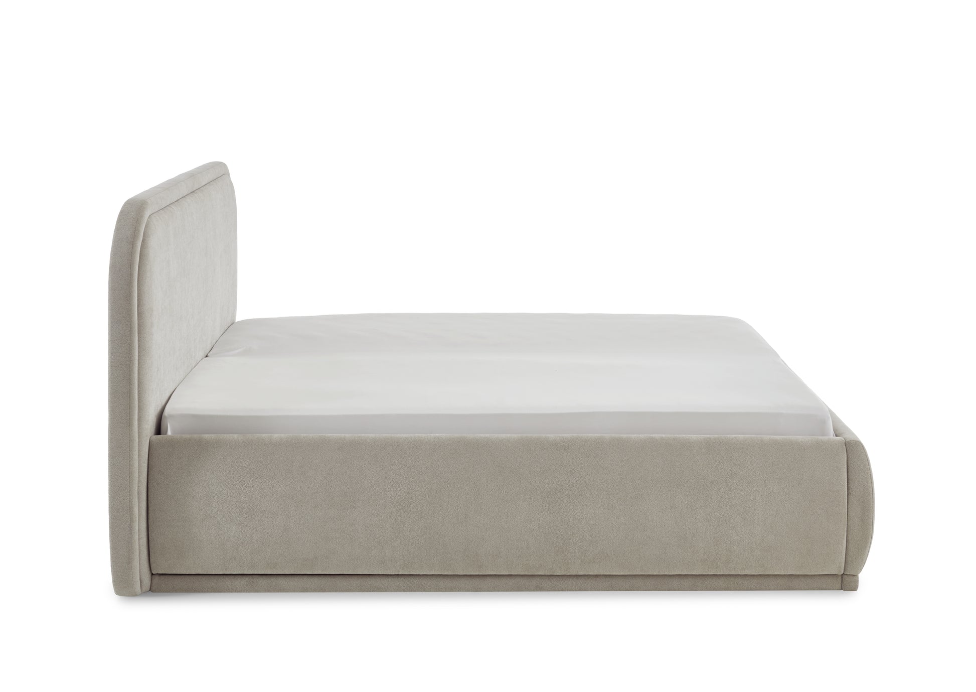 Polsterbett Soma von meise.möbel – beige Nr. 05 – 160x200 cm – Seitenansicht