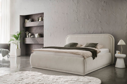 Polsterbett Soma inkl. Bettkasten von meise.möbel – cream Nr.02 – 160x200 cm – Produktbild