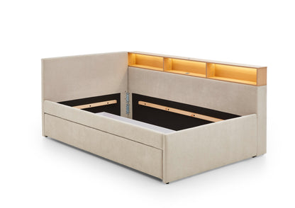 Polsterbett Uno von meise.möbel – beige Nr. 05 – 90x200 cm – Bettkasten / Funktion